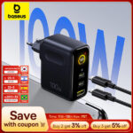 מטען מהיר Baseus PicoGo 100W עם צג