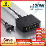 מטען שולחני מהיר 120W עם 6 חיבורים