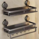 מתלה סבונים לקיר ללא חורים