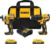 סט כלים DEWALT 20V – מברגת אימפקט ומקדחה