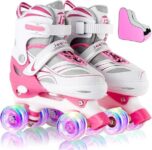 רולר סקייט לילד עם גלגלים זוהרים