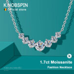 שרשרת Moissanite אלגנטית מכסף סטרלינג 925
