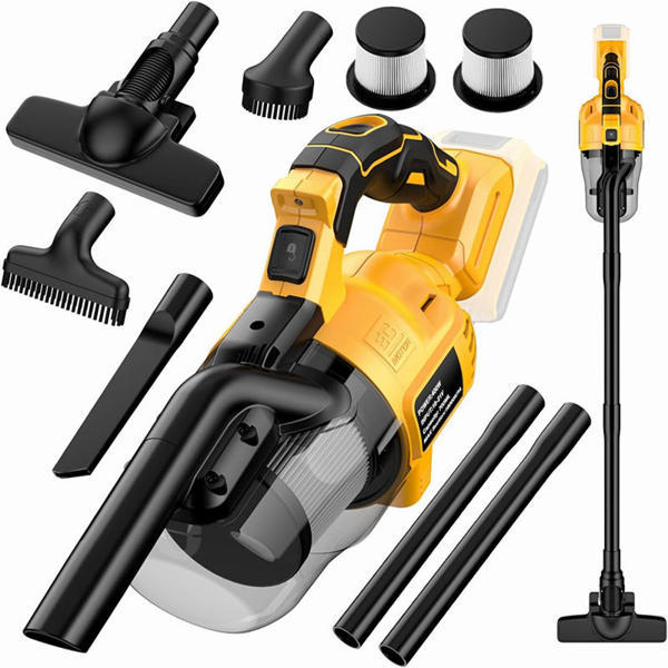 שואב אבק נייד עם סוללת DeWalt