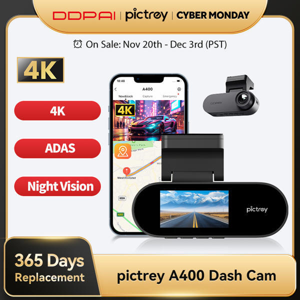 מצלמת רכב 4K DDPai Pictrey A400