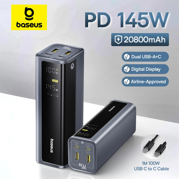 מטען נייד Power Bank 145W 20,800mAh