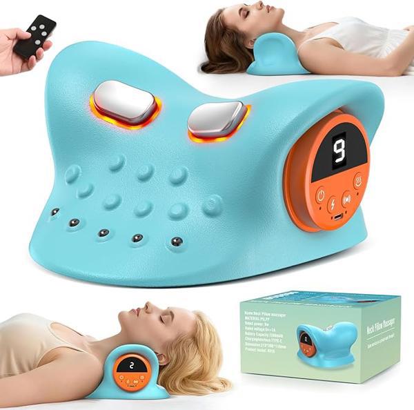 כרית עיסוי לצוואר עם חום ורטט