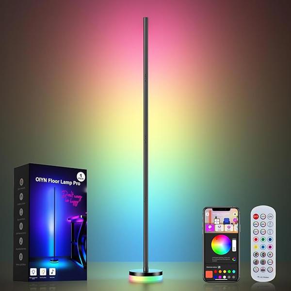 מנורת רצפה LED עם תאורת RGB