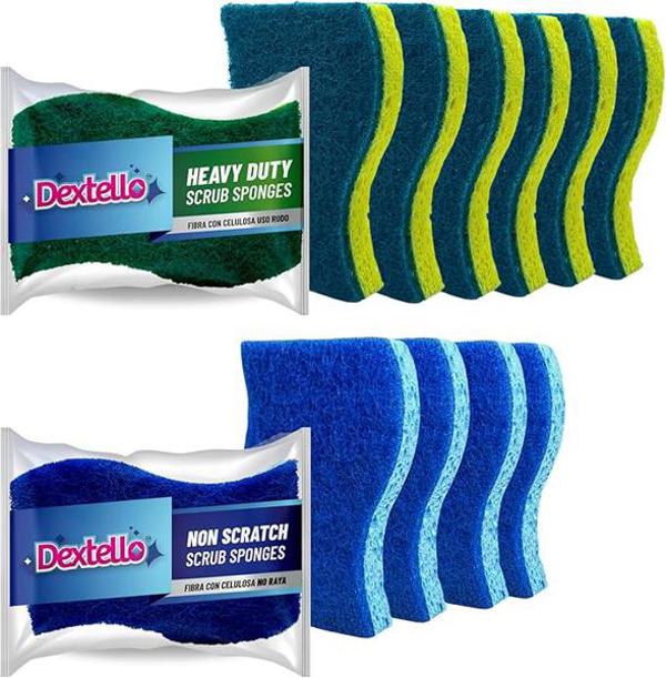 ספוג ניקוי דו-צדדי איכותי DEXTELLO