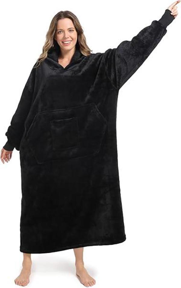 שמיכת פליז לבישה ענקית לנוחות מקסימלית