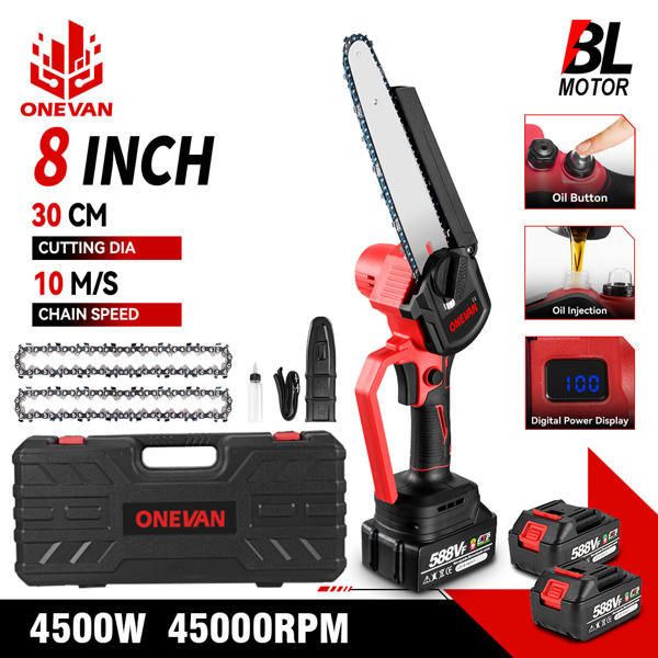 מסור חשמלי נטען ONEVAN 8 אינץ