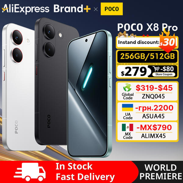 סמארטפון POCO X8 Pro עם AMOLED 120Hz