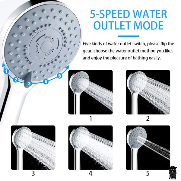 ראש מקלחת איכותי עם 5 מצבים