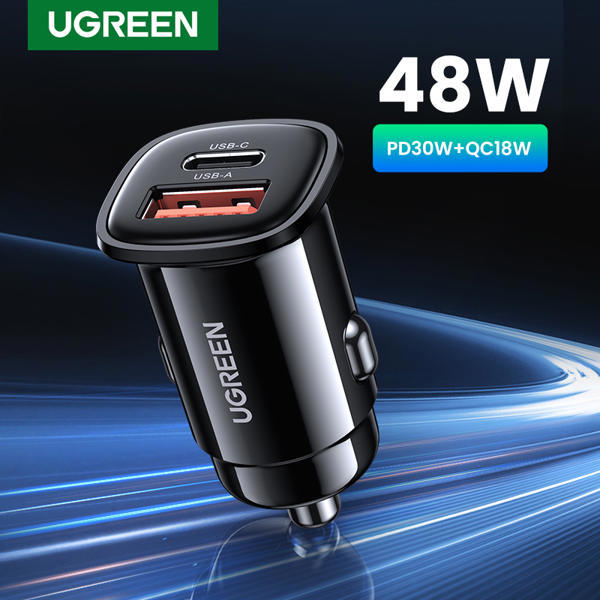 מיני מטען מהיר לרכב Ugreen 30W