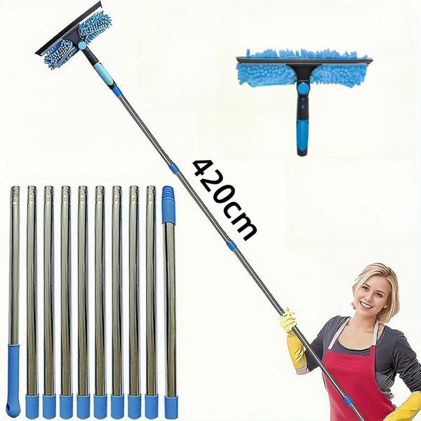 ערכת ניקוי חלונות טלסקופית מתארכת 4.2 מטר