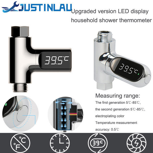 מד טמפרטורה דיגיטלי למים עם LED