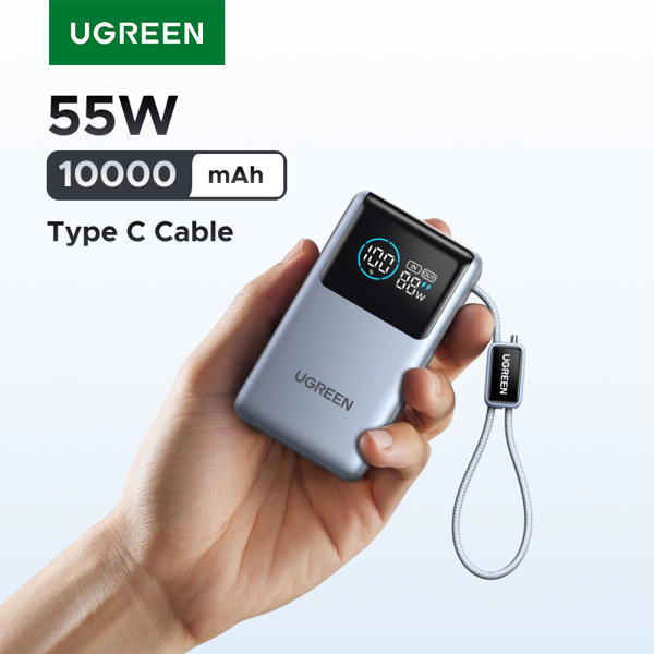 מטען נייד UGREEN קיבולת 10,000mAh