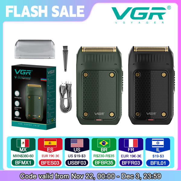 מכונת גילוח נטענת VGR עם להב יחיד