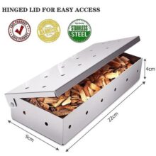 תיבת עישון נירוסטה לגריל גז