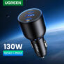 מטען מהיר לרכב 130W עם 3 חיבורי USB