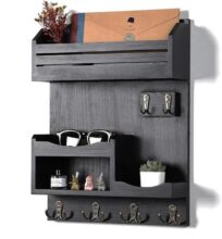 מתקן קיר מחזיק מפתחות ודואר יוקרתי