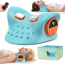 כרית עיסוי לצוואר עם חום ורטט