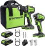 מברגת מקדחה חשמלית GreenWorks 24V