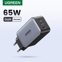 מטען קיר GaN 65W מהיר עם 3 יציאות