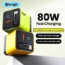 מטען GaN מהיר 80W עם כבל Type-C