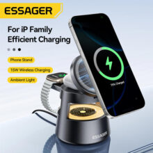 תחנת טעינה מגנטית 4 ב-1 לאייפון