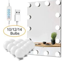 תאורת LED למראה עם 4-12 נורות