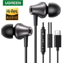 אוזניות UGREEN חוטיות עם מיקרופון USB-C