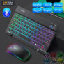 מקלדת ועכבר אלחוטיים עם תאורת RGB