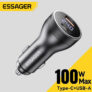 מטען רכב מהיר Essager 100W עם תצוגה