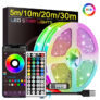 סטריפ תאורת LED RGB עם שלט USB
