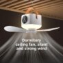 מאוורר תקרה נייד עם תאורת LED