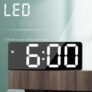 שעון קיר דיגיטלי עם תאורת LED