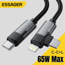 כבל טעינה מהיר 65W Type-C ואייפון