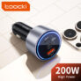 מטען רכב מהיר 200W עם USB-C
