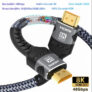 כבל HDMI 2.1 8K איכותי 48Gbps