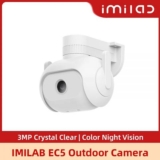 מצלמת האבטחה החדשה IMILAB EC5 הכוללת תאורה ומעקב 360 מעלות