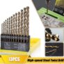 סט ביטים למקדחה 13 חתיכות מ-1.5 עד 6.5 מ"מ